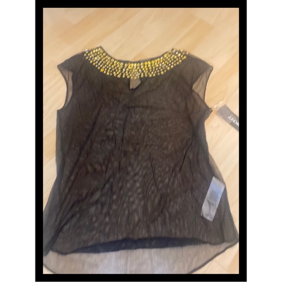 DKNY mesh top